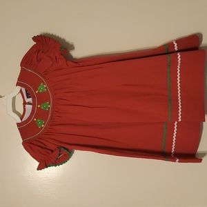 Smocked Christmas Tree Dress